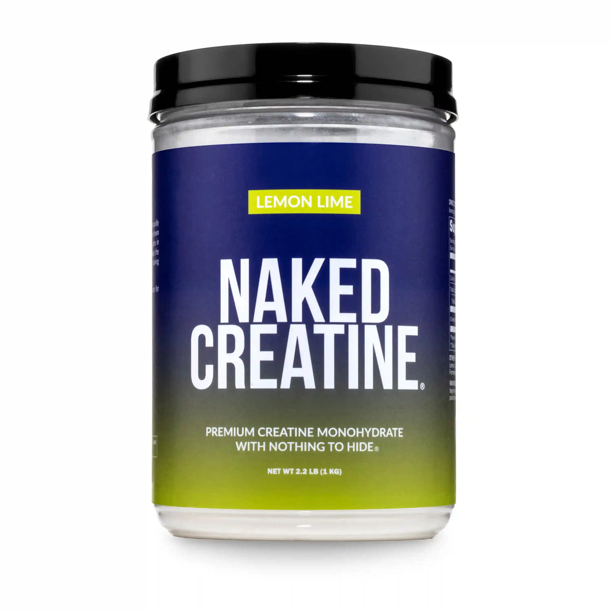Lemon Lime Creatine Monohydrate Powder | Naked Creatine - 2.2LB