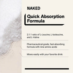 Essential Amino Acids Supplement | Naked EAAs - 50 Servings